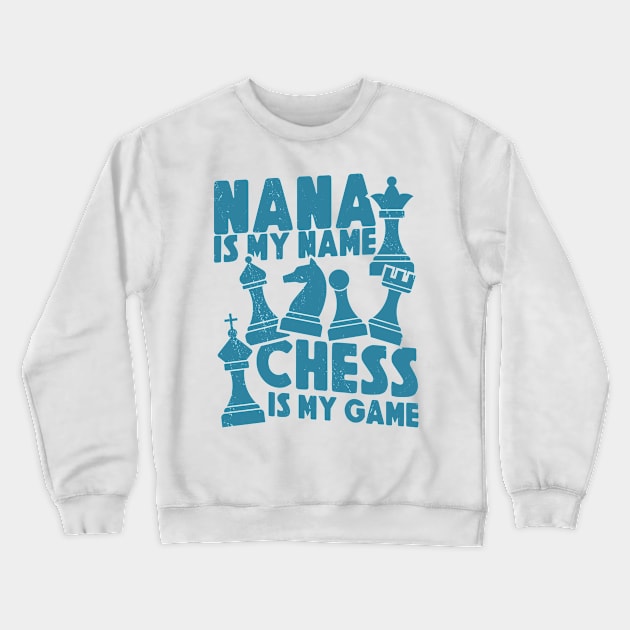 Chess Lovers Board Games Grandma Chess Players Crewneck Sweatshirt by Tom´s TeeStore